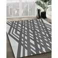 thumbnail image 3 of Ahgly Company Machine Washable Indoor Round Transitional Gray Cloud Gray Area Rugs, 7' Round, 3 of 7