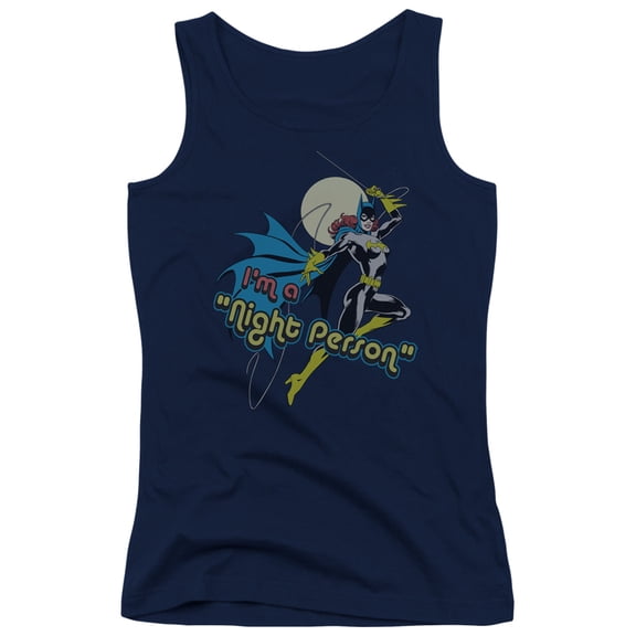 DC Comics Women's  Night Person Womens Tank Navy