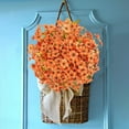 thumbnail image 4 of 16 Bundles Artificial Fall Flowers No Fade Faux Autumn Plants, Fake Indoor Outdoor Greenery for Thanksgiving Table Centerpiece Christmas Wedding Party Home Garden Fireplace Décor (Orange), 4 of 4