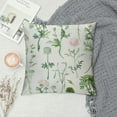 thumbnail image 2 of FUMJ   Standard Size Pillow Cases Pillowcases Pillow Shams Covers, Soft Microfiber, Floral Shabby Chic Coquette Cottagecore Botanical Flower Green Pink White,, 2 of 5