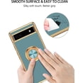 thumbnail image 5 of for Google Pixel 6A Case with Ring Holder Kickstand 360 Degree Rotation  Car Finger Soft TPU Slim Cover Shockproof Full Body Protective Phone Case for Google Pixel 6a 6.1", Gray Green, 5 of 8