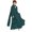 Blackish Green, variant on Otqutp Kids Abayas Dress for Girls Chiffon Layered Muslim Dresses Pleated Elegant Long Skirt Kaftan Prayer 𝗜slamic Maxi Dress