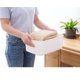 thumbnail image 2 of Cesta de almacenamiento de plástico, para organizar cajas de almacenamiento apilables con, 2 of 4