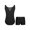 Black, variant on Girls Mesh V-Neck Ballet Dance Leotard Outfits Gymnastics Athletic Bodysuit with Shorts Light Blue 8
