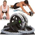 thumbnail image 2 of Durable Gift Practical Sports Abdominal Waist Slimming Equipment Roller Pull Rope, 2 of 5