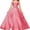 Coral, variant on Flower Girls Satin Rhinestone Pageant Dresses Princess A-Line Floor Length Formal Wedding Party Gowns, Sized 2-14T