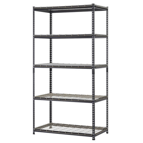 Muscle Rack 44" W x 86" H x 24" D 5Shelf Metal Shelving Unit