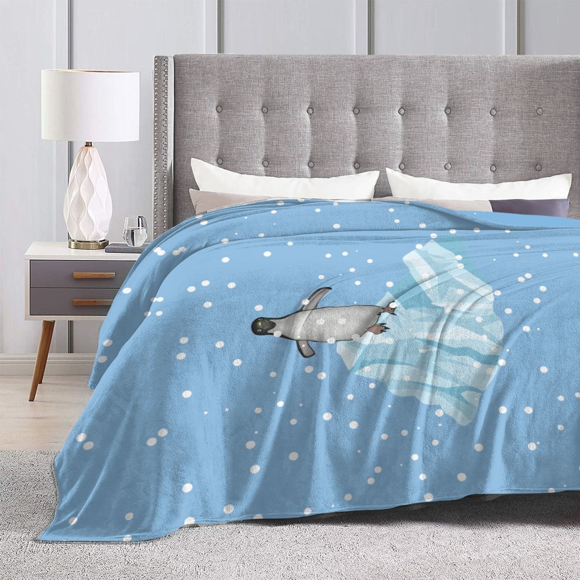 Fleece penguin bedding best sale
