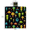 thumbnail image 2 of Alien Canvas Beach Blanket Picnic Mat - Oversized Outdoor Rug for Beach, Camping, and Picnics - 63 x 55 inches Large Size with Premium Material for Comfort and Durability, 2 of 6