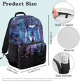 thumbnail image 7 of Yuyamidu Wolf School Bags for Boys 7-10 Girls Book Bags Ages 6-8 Starry Sky Junior High Teenagers School Bags with Adjustable Padded Straps, 7 of 7