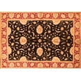 thumbnail image 1 of Ahgly Company Indoor Rectangle Oriental Orange Industrial Area Rugs, 7' x 10', 1 of 4