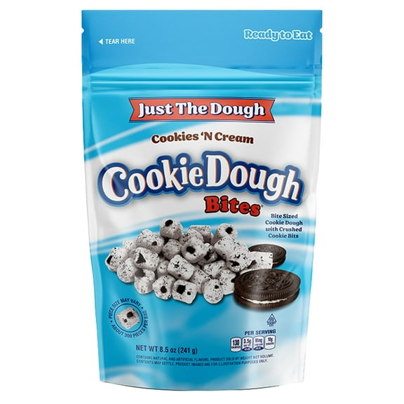 Just The Dough Cookies 'N Cream Cookie Dough Bites 8.5 oz