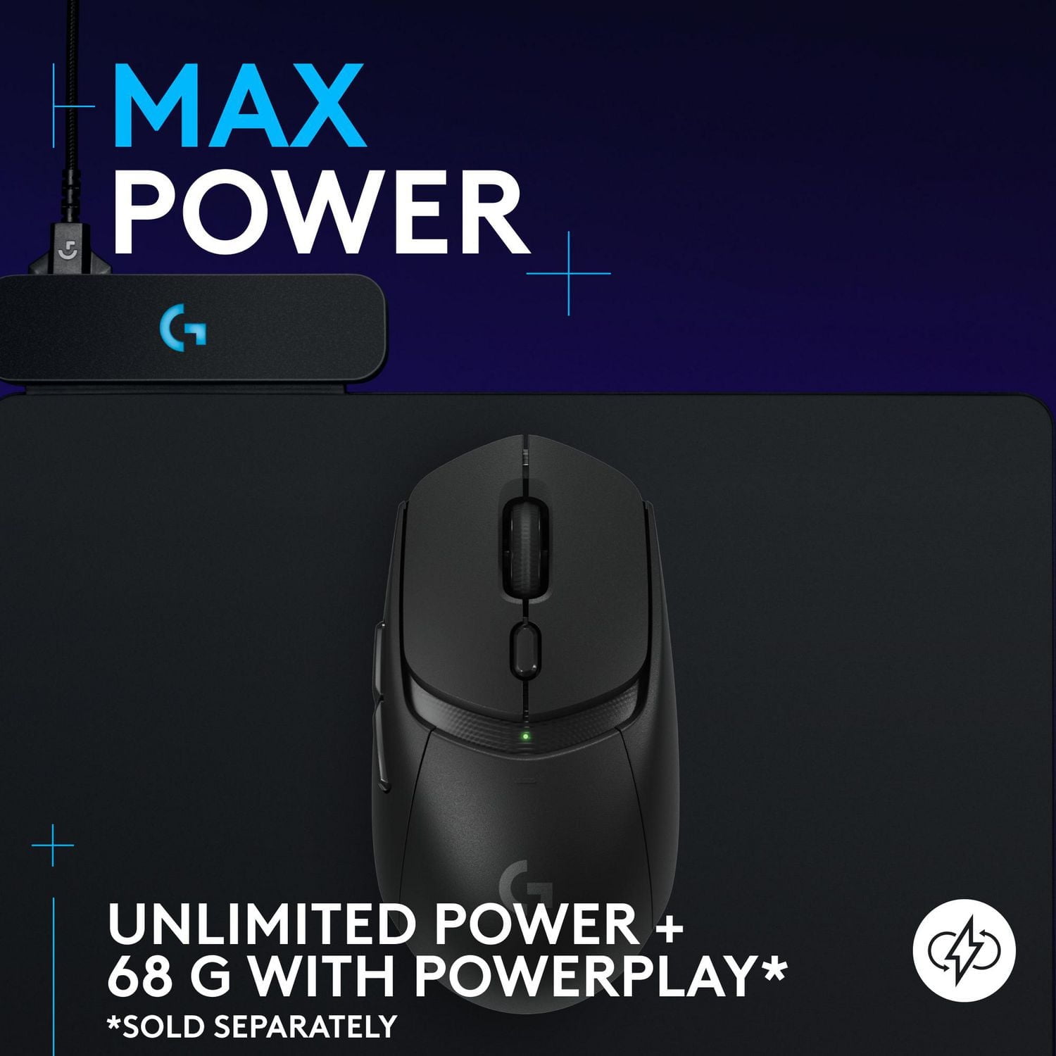 Logitech G309 LIGHTSPEED Wireless Gaming Mouse, Lightweight, LIGHTFORCE Hybrid Switches, HERO 25K Sensor- Black