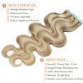 thumbnail image 3 of SEGO Curly Tape in Hair Extensions 100% Real Remy Human Hair Long Silky Thick Hair Gold Hair Acessories Black/Blonde/Gray/White Hair, 3 of 8