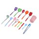 thumbnail image 5 of Juego de 15 piezas de utensilios de cocina de silicona con mango de acero inoxidable, juego de utensilios de cocina de silicona (cubo rosa, utensilios de cocina coloridos), 5 of 15