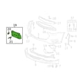 thumbnail image 3 of Soporte De Placa De Matrícula, Uso Duradero Instalación Segura Marco De Placa De Matrícula De Parachoques Delantero Resistente A Impactos 1068196 Para Automóviles, 3 of 7