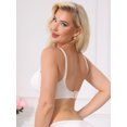 thumbnail image 3 of INSPIRE CHIC Lace Nursing Bra for Women Front Open Maternity Wireless Fixed Padded Full Coverage Breastfeeding Lingerie M White, 3 of 5