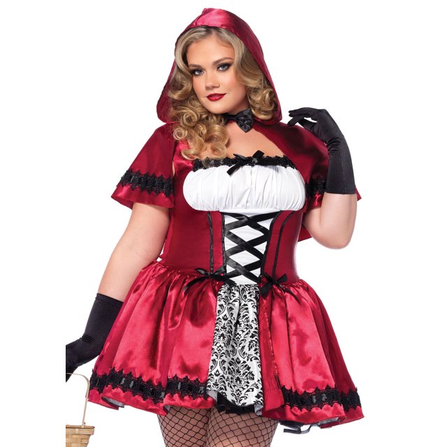 Gothic Red Riding Hood Plus Size Costume