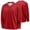 Red, variant on HBGVBA Boy's Pullover Long SleeveSolid Color Fast Dry Mesh V-Neck Baseball Jacket Breathable Athleisure Sport Top Summer Outdoor 3-15 Years