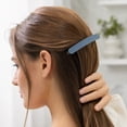 thumbnail image 6 of Matte Solid Color Hair Barrettes, Rectangle Spring Hair Clips, Non Slip for Women Girls Daily Hairstyle, Plastic, 2 Pack, 9.5 cm, 6 of 9