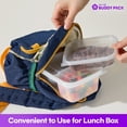 thumbnail image 5 of BUDDY PACK Reusable Food Storage Container With Lid for Meal Prep, BPA Free, Made in Korea, 50 Pack, 27 oz, 5 of 10