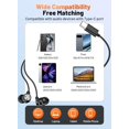 thumbnail image 3 of MINSUI-2 PACK USB C Headphones for iPhone 17 16 15, Wired Earbuds USB C with Clear Mic & Noise Reduction, Ear Buds Wired Headphones Type C Earphones for Galaxy S26 Ultra S25 A16, for iphone Android D, 3 of 4