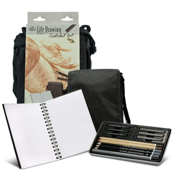 Royal & Langnickel Life Drawing 15pc Travel Art Satchel Set
