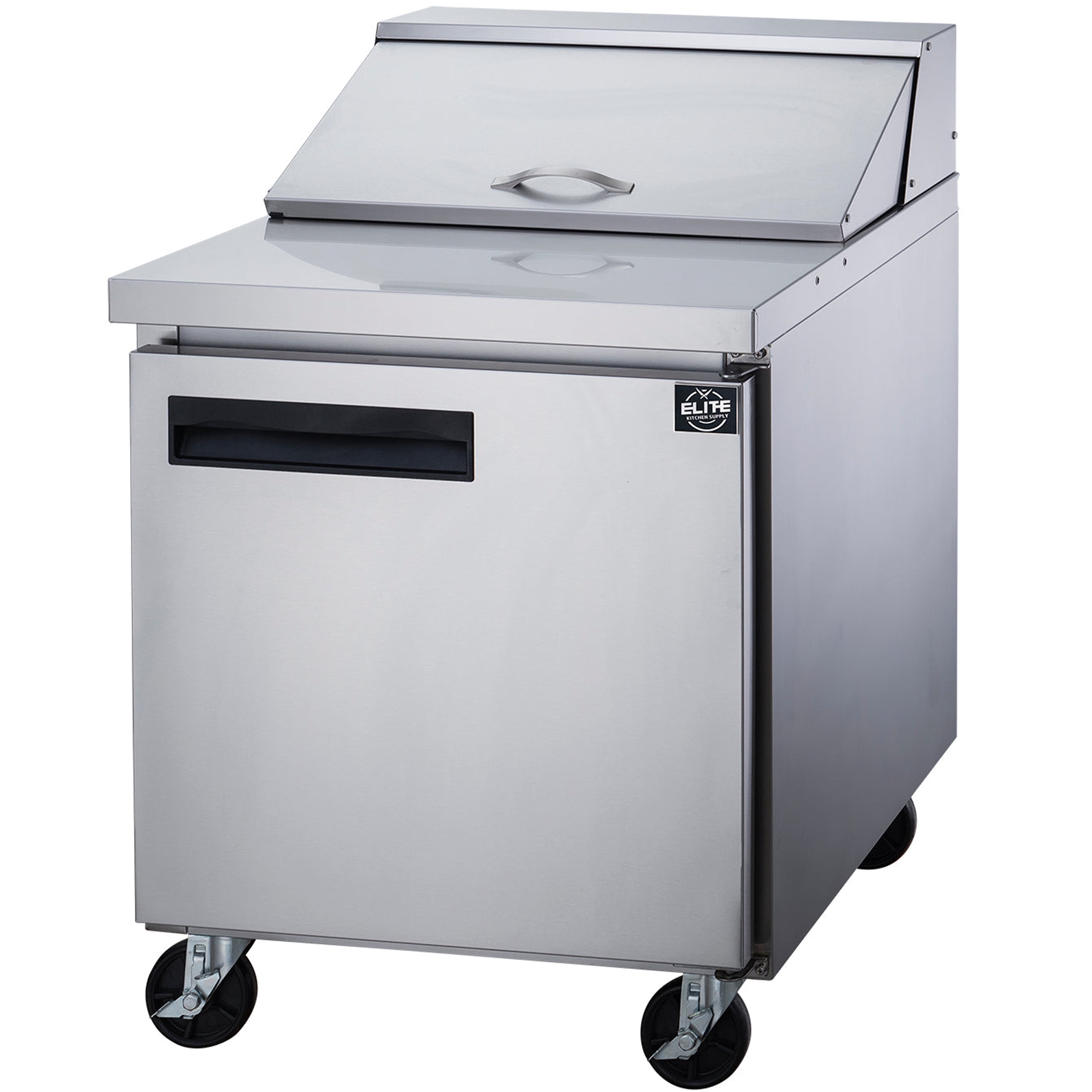 28 in. Commercial Refrigerated Sandwich/Pizza Prep Table Cooler 6.6 Cu. Ft. Refrigerator, NSF Certified