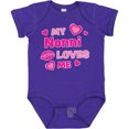 thumbnail image 3 of Inktastic Valentine's Day My Nonni Loves Me Hearts and Lips Boys or Girls Baby Bodysuit, 3 of 5