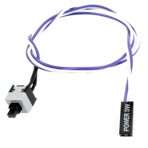 20 2 Pin Connector Momentary Power SW Button Switch Cable for PC Computer