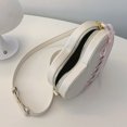 thumbnail image 2 of Bolso Hombro Con Forma Corazón Cinta Cruzado para Mujer (Beige), 2 of 9