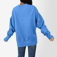 thumbnail image 3 of Mifsaly Womens Oversized Sweatshirt Crewneck Long Sleeve Loose Pullover Drop Shoulder Side Spilt Sweatshirts Soild Color Thick Warm Fall Tops with Thumb Hole 2025 Fashion Y2K Outfits, 3 of 7