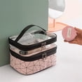 thumbnail image 3 of Double Portable Large Capacity Makeup Bag , Travel-friendly Toiletry Bag for Makeup Storage, 3 of 6