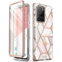 i-Blason Cosmo Series Case for Samsung Galaxy S20 Ultra 5G (2020 Release), Slim Stylish Protective Case with Built-in Screen Protector (Marble)