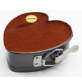 thumbnail image 4 of 5pcs Heart-shaped Springform Pan Set Non-stick Leakproof Cake Tray Bakeware Heat-resistant Baking Molds Detachable Bottom with Latch Kitchen Gadgets, 4 of 9