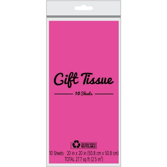 Gift Tissue Paper 10 Sheets Hot Pink [24369]