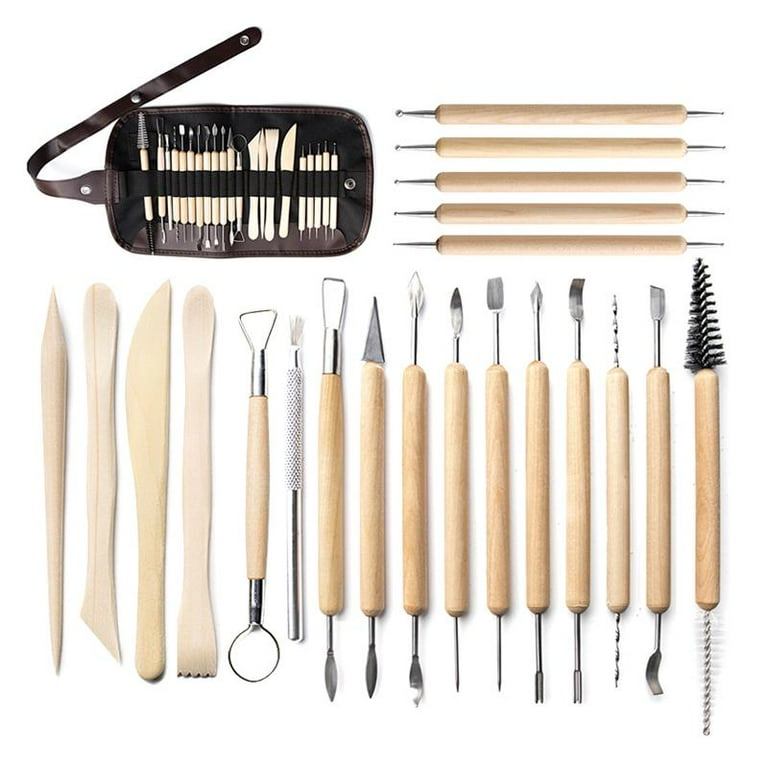 21 Pieces Fundamental Clay Tools Kit Clay Carving Modeling Tools Fondant  Sculpting Shaping Tools for Beginner Kids Adult 