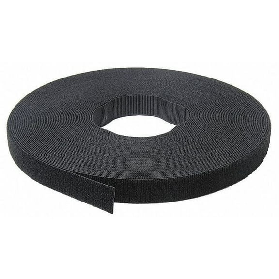 Velcro Brand Hook-and-Loop Cable Tie Roll,75 ft,Black 189755