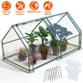 thumbnail image 3 of Mini Greenhouse for Indoor Outdoor Large Portable Green House with Waterproof UV-Resistant PVC Cover for Small Plants Nursery Germination, 3 of 12