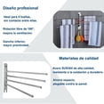 thumbnail image 4 of Toallero para baño de pared de Acero Inoxidable SUS304 - Toallero giratorio multiusos. Porta toallas de baño Autoadhesivo sin perforaciones. Soporte para toallas de Baño y Cocina, Color Plateado., 4 of 4