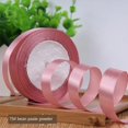 thumbnail image 1 of 6-50mm 22 metros/rollo de cintas de satén de grogrén para decoración para fiesta de Navidad de boda cintas artesanales de lazo hechas a mano regalo de tarjeta, 1 of 4