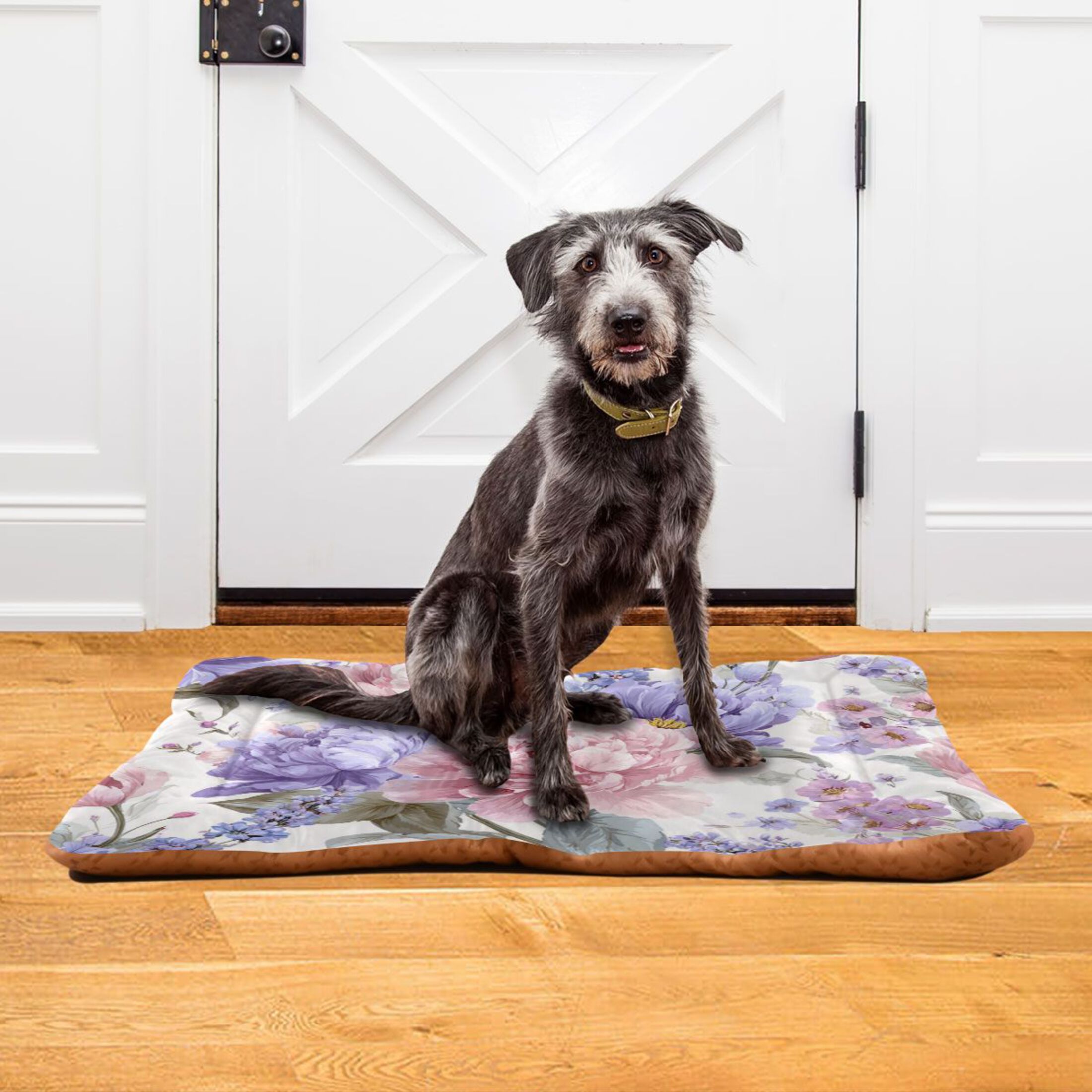 Cozy Mat Pet Bed Indoor Outdoor Warm Soft For Cat Dog Puppy(S/M) Lavender