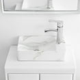thumbnail image 6 of Jonathan Y Wall Mounted Rectangular Ceramic Mini Sink, Right-Side Faucet, 6 of 6