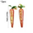 thumbnail image 3 of HOARBOEG Set of 2 Easter Carrot Ornaments, Sparkling Glitter Foam Carrot Decor for Easter Basket and Table, Farmhouse Style Holiday Hanging Decorations, 3 of 7