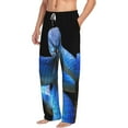 thumbnail image 6 of Salouo Blue Viper Snake Print Pajama Pants for Men, Lounge Pants Elastic Waistband Casual Men's sleepwear Loungewear Sleep Pajama Pant -Large, 6 of 7