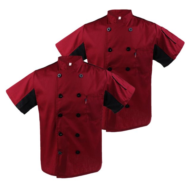 Uniforme de Chamarra de Cocinero Zulema 2x Del Uniforme Del Cocinero de Las Mujeres de Los Hombres