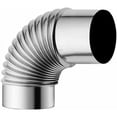 thumbnail image 1 of Cheminée à Coude à 90 Degrés en Acier Inoxydable pour Poêle à Fumée, 1 of 3