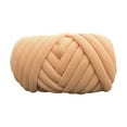 thumbnail image 2 of Hilo grueso, hilo grueso voluminoso, nudo trenzado suave tejido a mano, hilo tubular gigante, naranja claro, 2 of 9