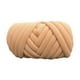 thumbnail image 2 of Hilo grueso, hilo grueso voluminoso, hilo jumbo lavable tejido a mano de 500 g, para macramé, naranja claro, 2 of 9