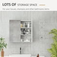 thumbnail image 4 of kleankin Medicine Cabinet with Shelf, Bathroom Mirror Cabinet, White, 4 of 9